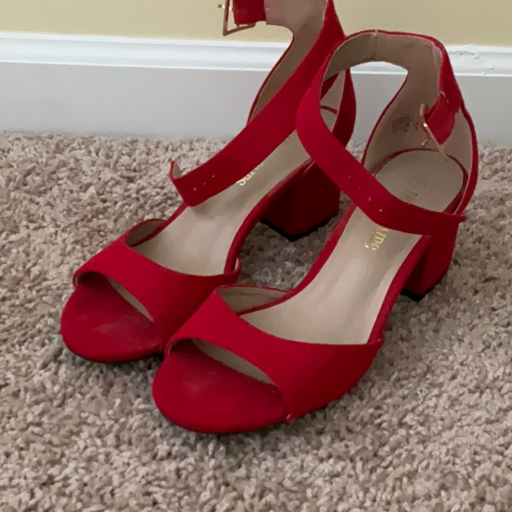 Elegant Red Women's Heels